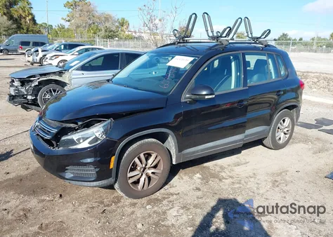 2015 Volkswagen Tiguan S из США, поврежденный, VIN WVGAV7AX5FW607894